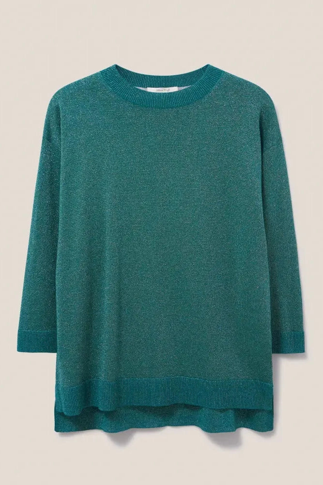 White Stuff Night Sky Jumper in Dark Teal-Womens-Ohh! By Gum - Shop Sustainable