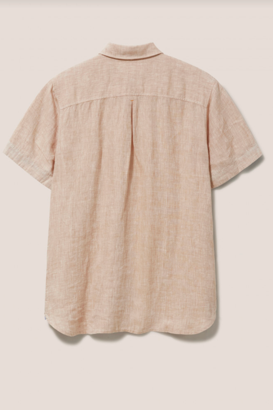 White Stuff Pembroke Short Sleeve Linen Shirt in Dus Pink-Mens-Ohh! By Gum - Shop Sustainable