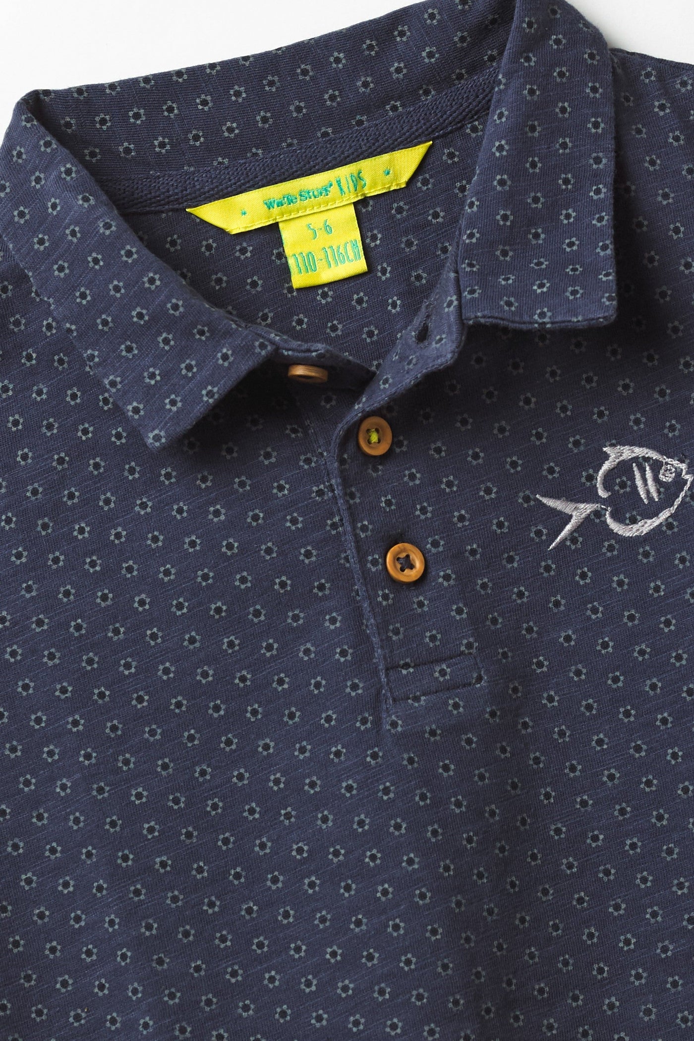 White Stuff Peter Print Polo Tee-Kids-Ohh! By Gum - Shop Sustainable