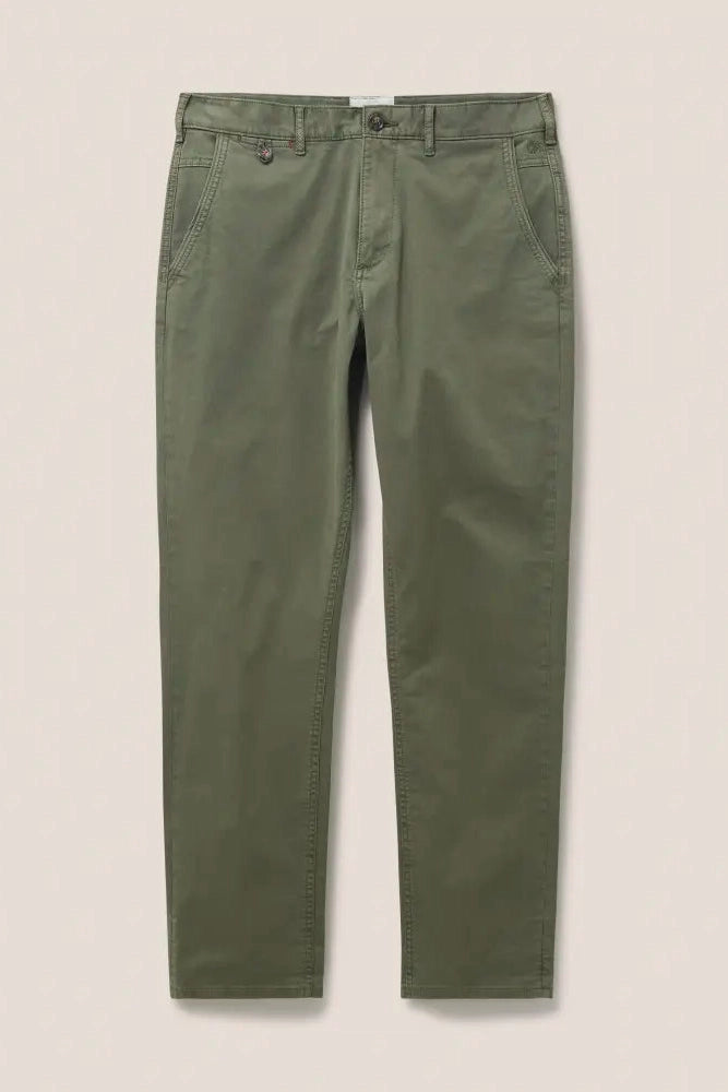 White Stuff Sutton Organic Chino Trousers in Khaki Green-Mens-Ohh! By Gum - Shop Sustainable