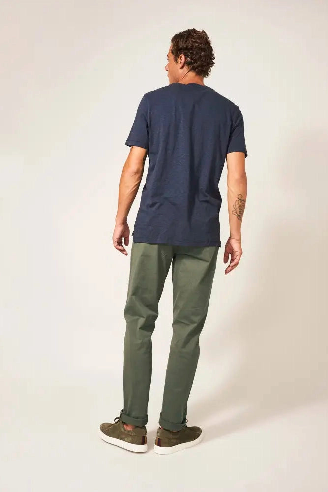 White Stuff Sutton Organic Chino Trousers in Khaki Green-Mens-Ohh! By Gum - Shop Sustainable