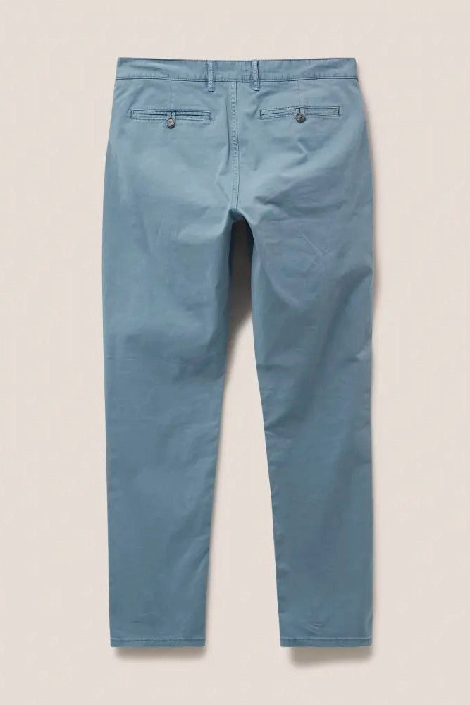 White Stuff Sutton Organic Chino Trousers in Mid Blue-Mens-Ohh! By Gum - Shop Sustainable