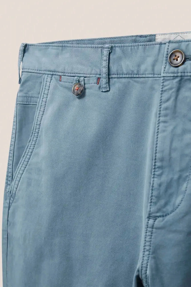White Stuff Sutton Organic Chino Trousers in Mid Blue-Mens-Ohh! By Gum - Shop Sustainable