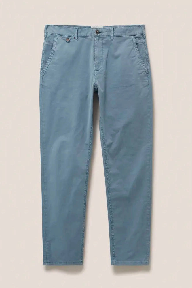 White Stuff Sutton Organic Chino Trousers in Mid Blue-Mens-Ohh! By Gum - Shop Sustainable