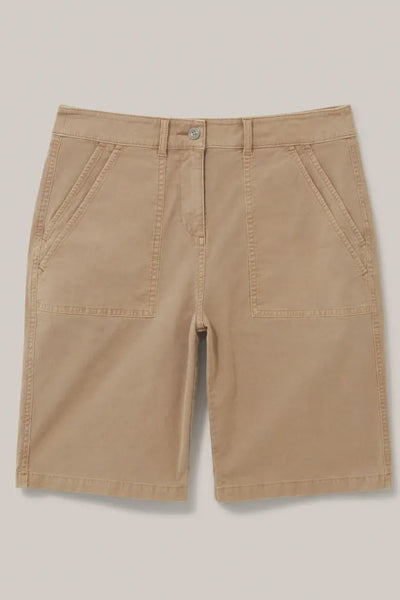 White Stuff Twister Chino Short in Mid Tan-Womens-Ohh! By Gum - Shop Sustainable