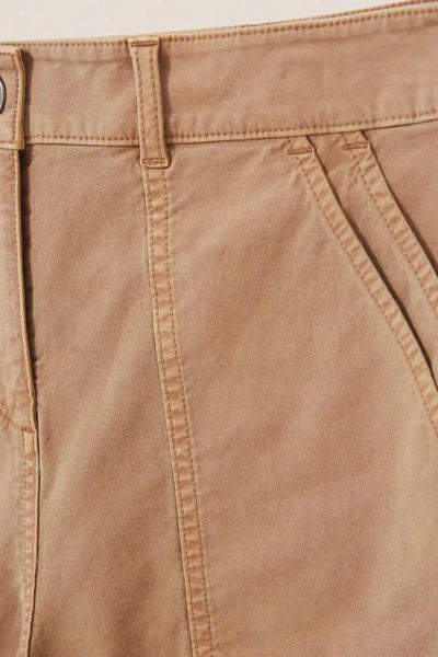White Stuff Twister Chino Short in Mid Tan-Womens-Ohh! By Gum - Shop Sustainable