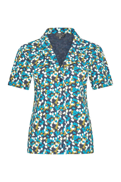 Zilch Blouse in Confetti Navy-Womens-Ohh! By Gum - Shop Sustainable
