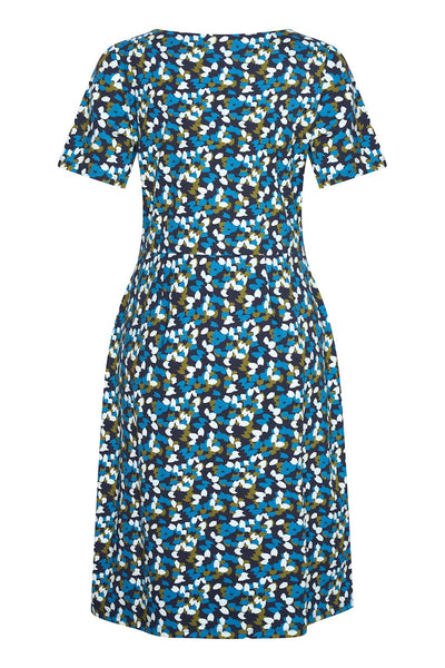 Zilch Pockets Dress in Confetti Navy-Womens-Ohh! By Gum - Shop Sustainable