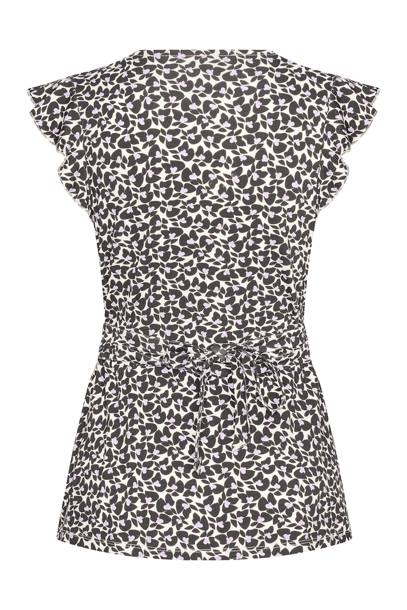 Zilch Wrap Top in Butterfly Black-Womens-Ohh! By Gum - Shop Sustainable
